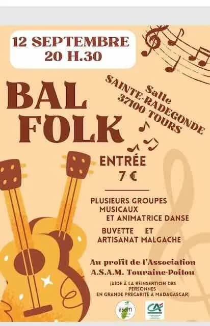 Illustration de l'événement : Bal folk au profit de l'ASAM Touraine Poitou