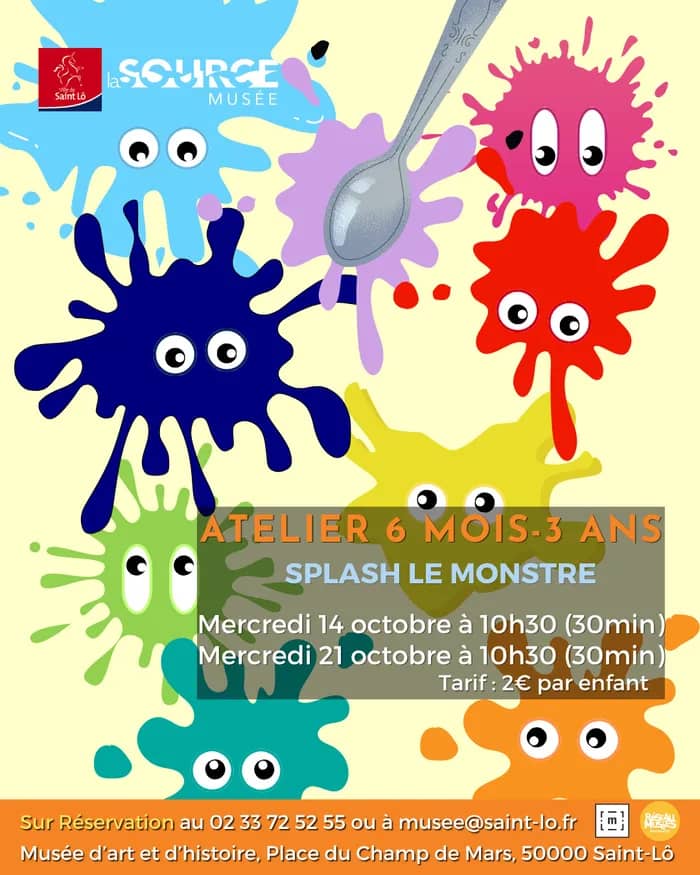 Illustration de l'événement : À tous petits pas, Splash le monstre
