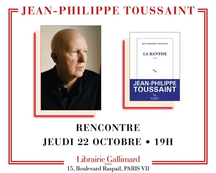 Illustration de l'événement : Jean-Philippe Toussaint présente son roman « La Hantise »