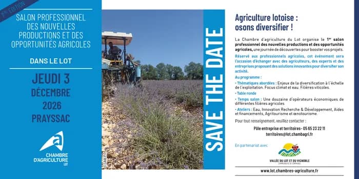 Illustration de l'événement : Agriculture lotoise : osons diversifier !