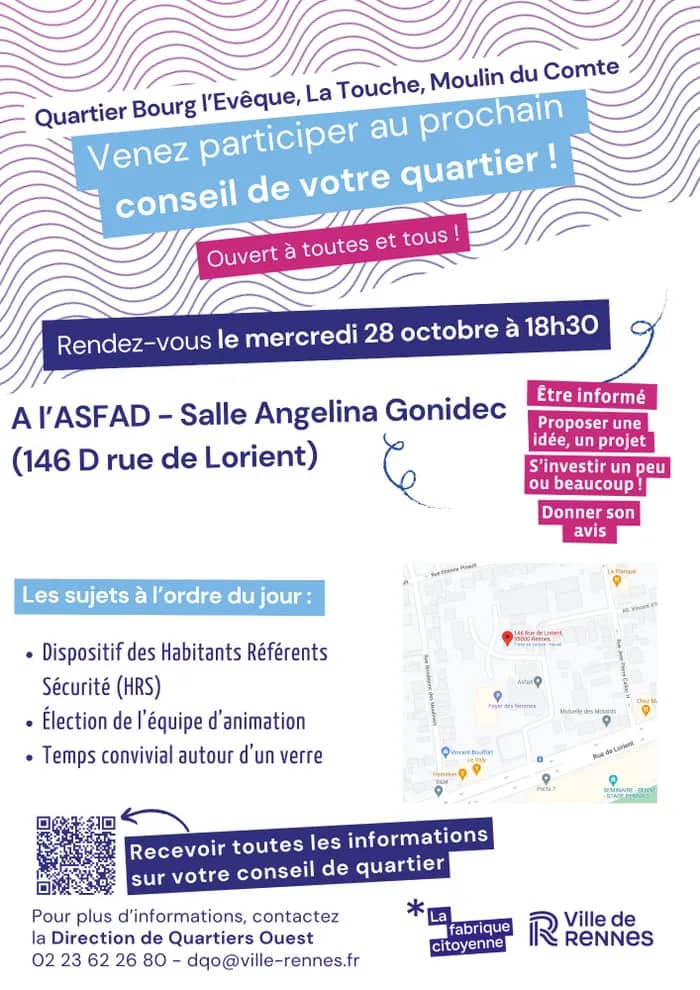 Illustration de l'événement : Conseil de Quartiers Bourg l’Évêque / La Touche / Moulin du Comte