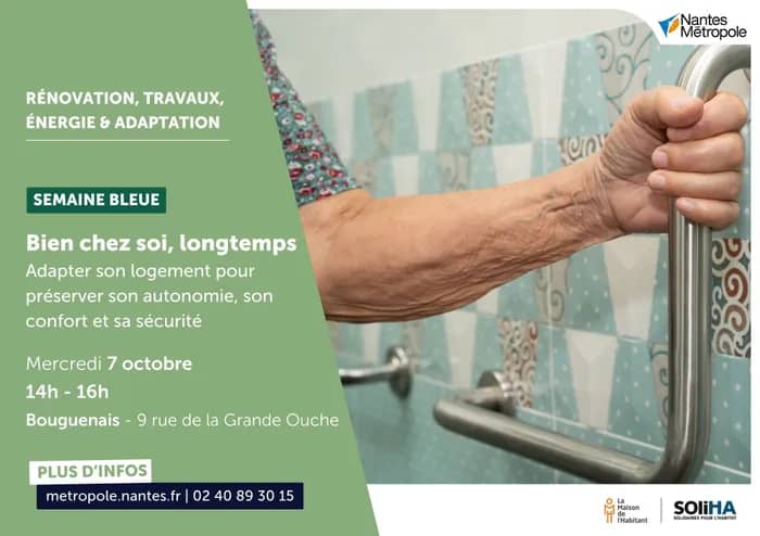 Illustration de l'événement : Bien chez soi, longtemps : adapter son logement pour préserver son autonomie, son confort et sa sécurité