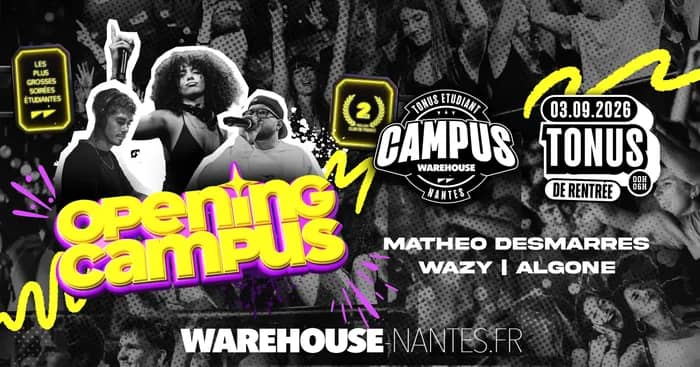 Illustration de l'événement : Tonus OPENING - Campus du Warehouse