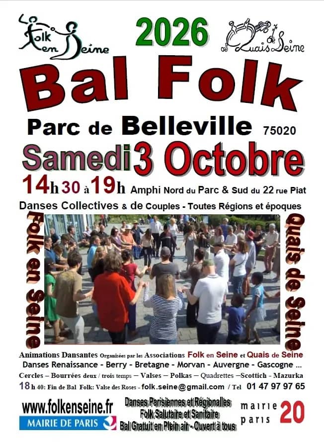 Illustration de l'événement : Bal Folk Parc de Belleville