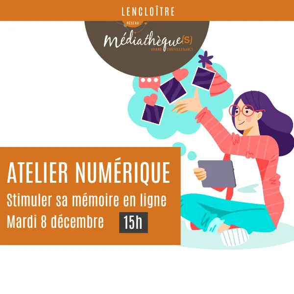 Illustration de l'événement : Atelier numérique : stimuler sa mémoire en ligne