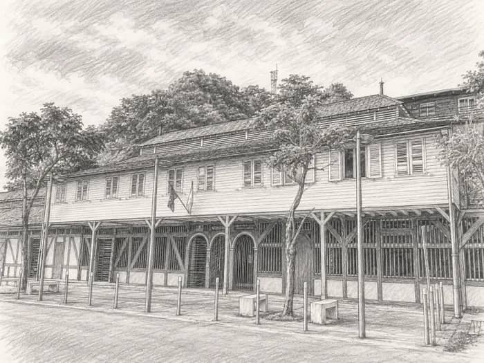 Illustration de l'événement : Visite guidée du bâtiment de l'Ancienne Douane à Cayenne