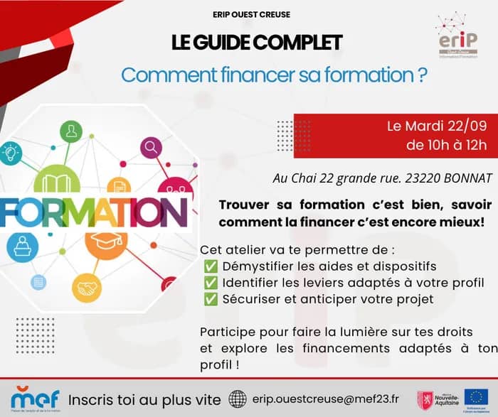 Illustration de l'événement : Le guide complet : comment financer ma formation?