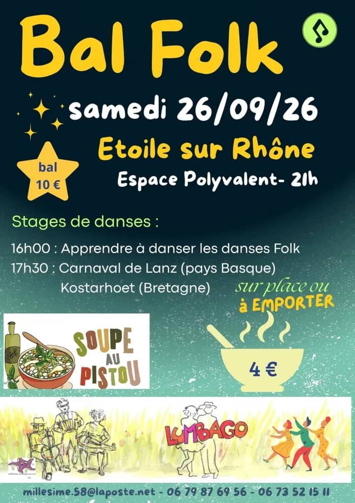 Illustration de l'événement : Bal Folk et Stages de danses