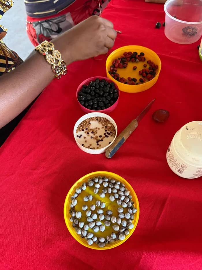 Illustration de l'événement : Atelier de confection de bijoux en graines