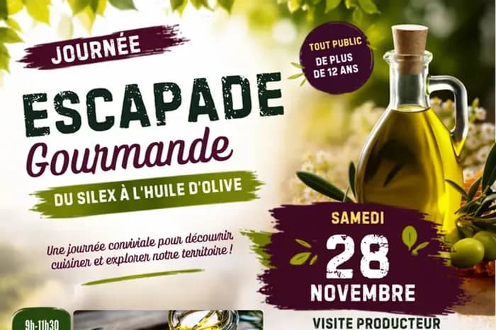 Illustration de l'événement : Journée Escapade Gourmande - Du silex à l'huile d'olive