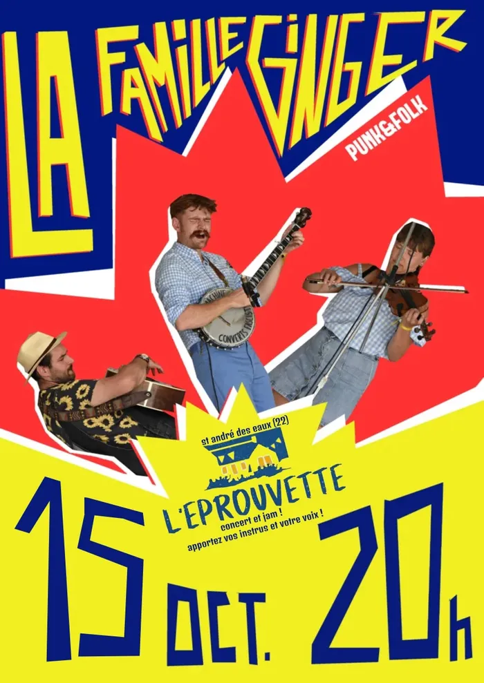 Illustration de l'événement : La famille ginger's jam à l'éprouvette