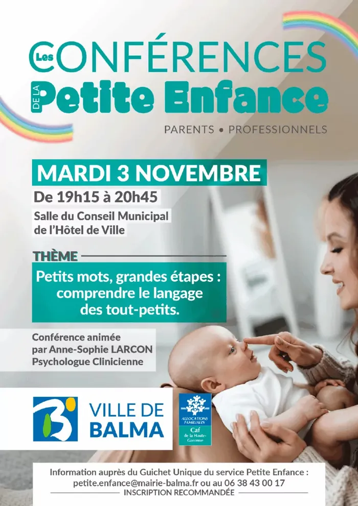 Illustration de l'événement : Conférence Petite Enfance - Mardi 3 novembre