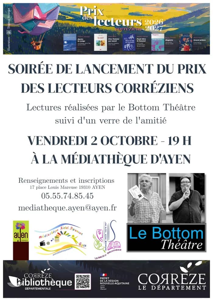 Illustration de l'événement : Soirée lancement prix des lecteurs corréziens