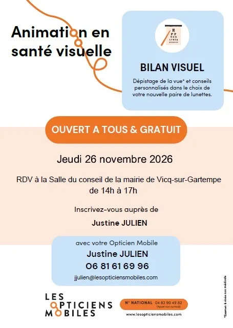 Illustration de l'événement : Bilan visuel gratuit