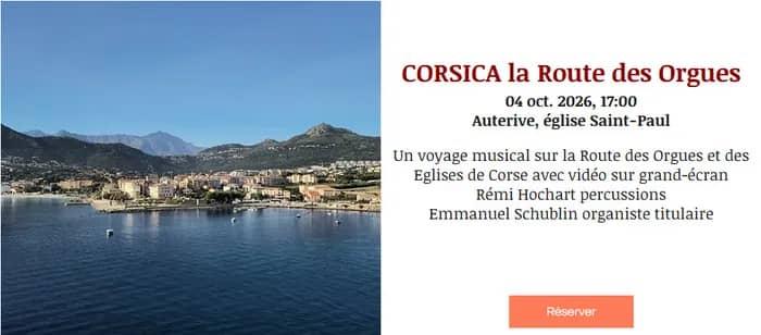 Illustration de l'événement : CORSICA : Voyage Musical sur la Route des Orgues et des églises de Corse