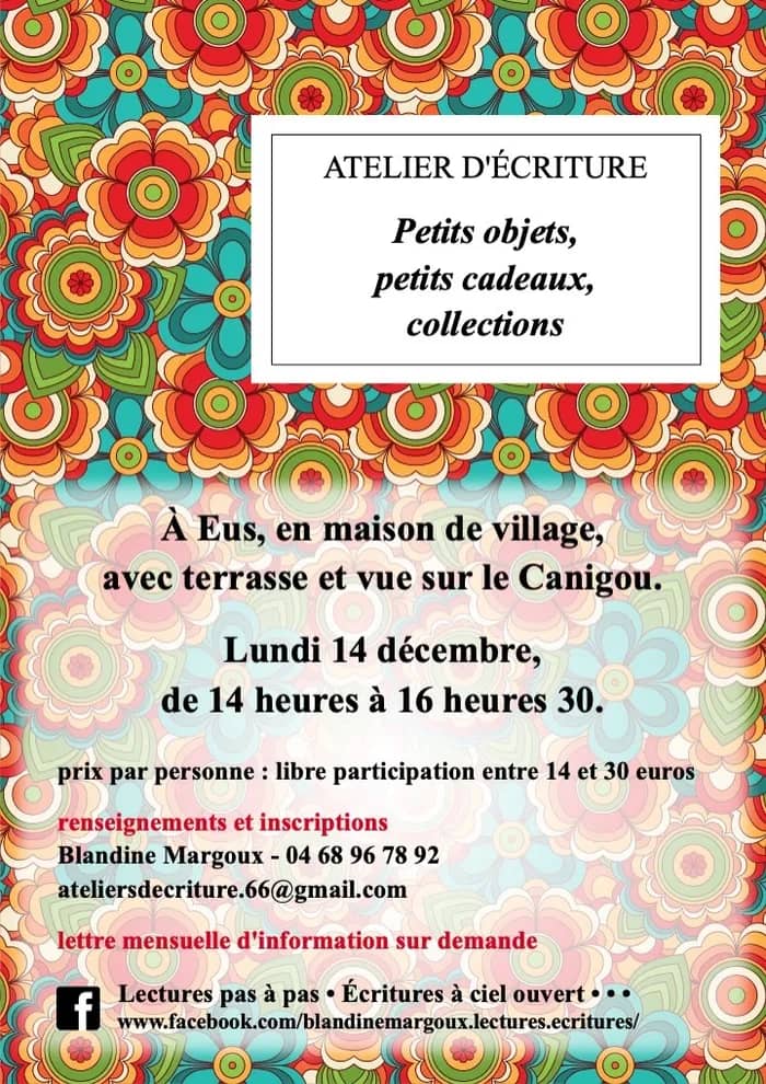Illustration de l'événement : Petits objets, petits cadeaux, collections • Atelier d'écriture