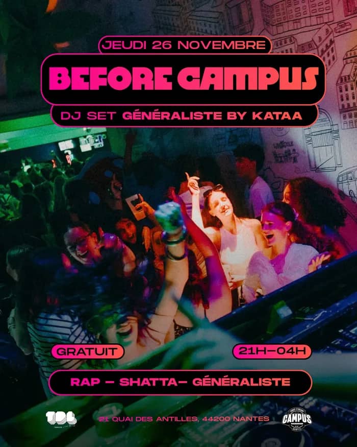 Illustration de l'événement : BEFORE CAMPUS WAREHOUSE W/ KATAA