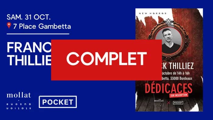 Illustration de l'événement : COMPLET - Dédicace de Franck Thilliez