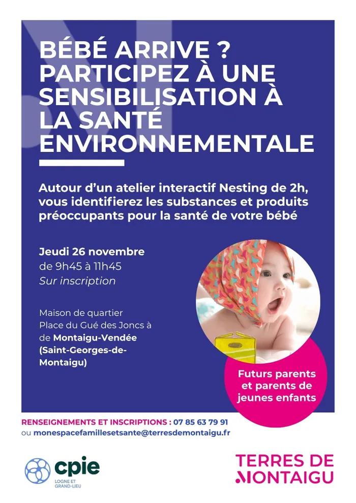 Illustration de l'événement : Bébé arrive ? Participez à une sensibilisation à la santé environnementale