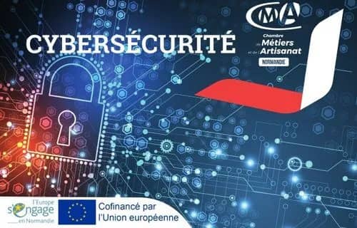 Illustration de l'événement : Atelier découverte : 5 actions essentielles pour votre cybersécurité, à la CMA Normandie à Rouen (76)