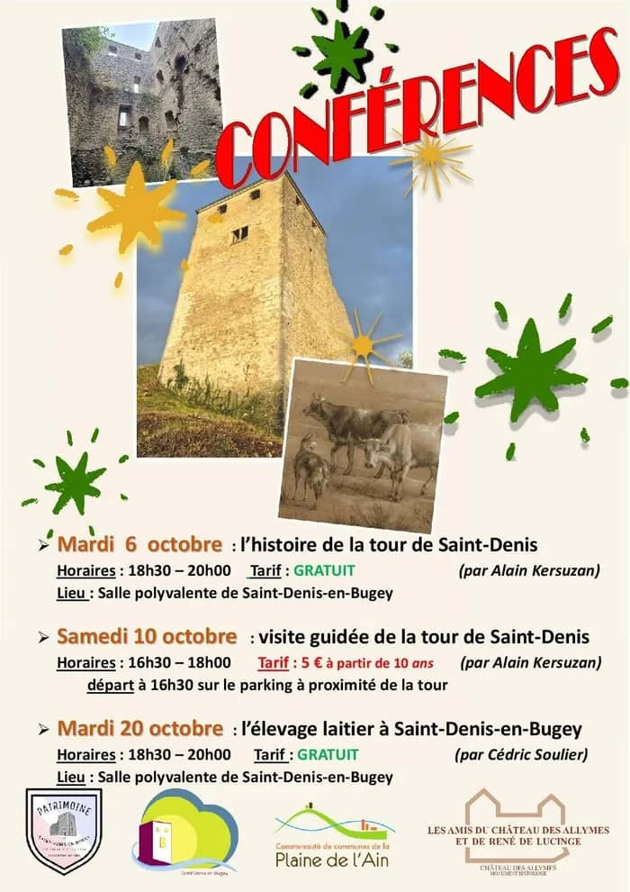 Illustration de l'événement : Conférences et visite à Saint-Denis-en-Bugey