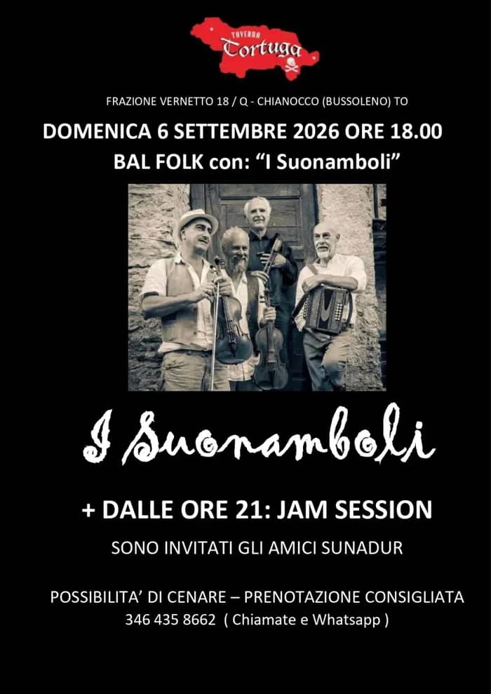 Illustration de l'événement : I Suonamboli alla Taverna Tortuga + Jam Session