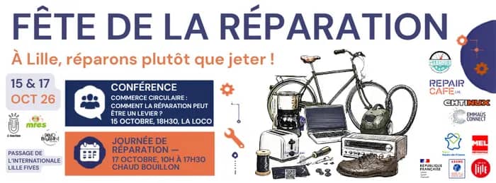 Illustration de l'événement : Fête de la réparation à Lille - conférence