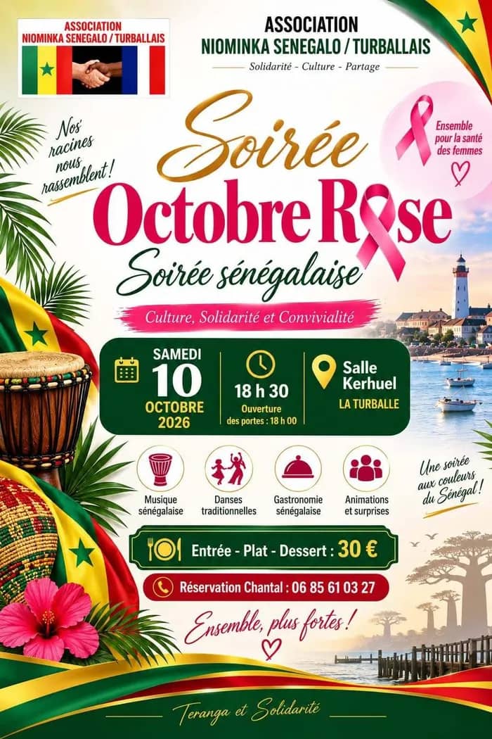 Illustration de l'événement : Soirée octobre rose sénégalaise