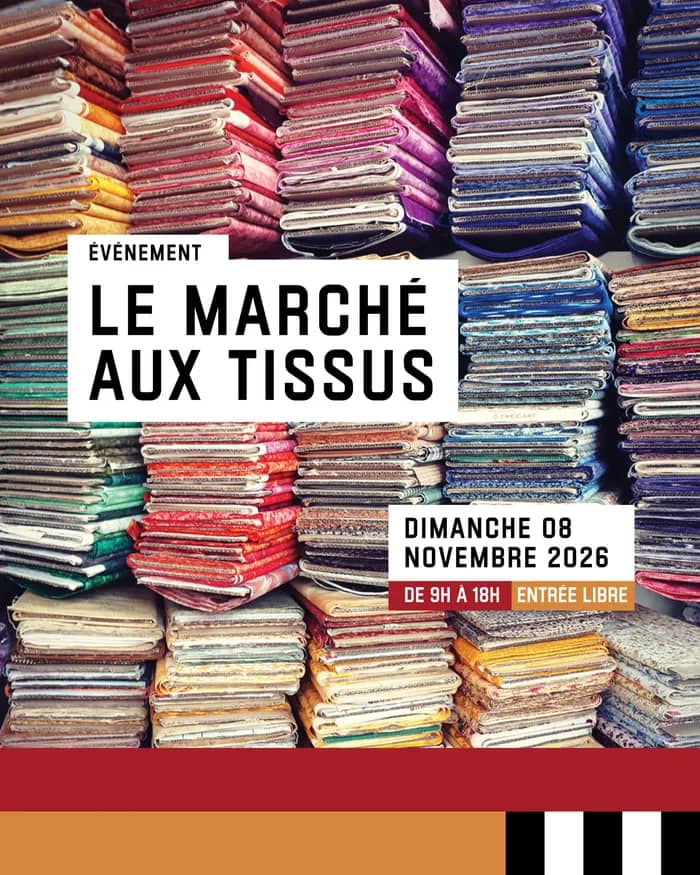 Illustration de l'événement : Le marché aux tissus 2026