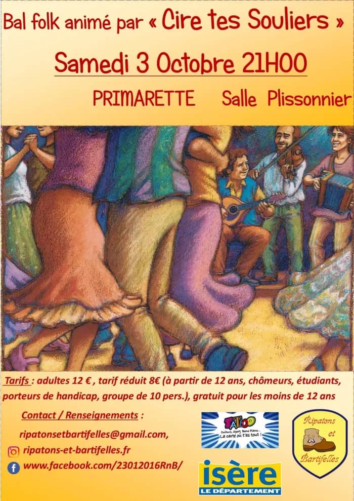 Illustration de l'événement : Bal Folk d'automne avec Cire Tes Souliers