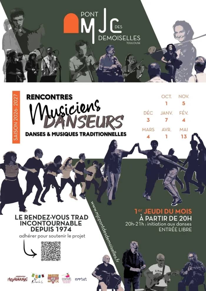 Illustration de l'événement : Rencontre Musiciens- Danseurs du Pont des Demoiselles