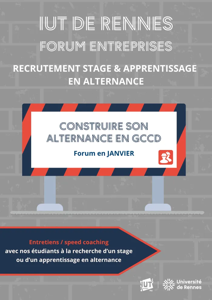 Illustration de l'événement : Forum Construire son alternance en GCCD