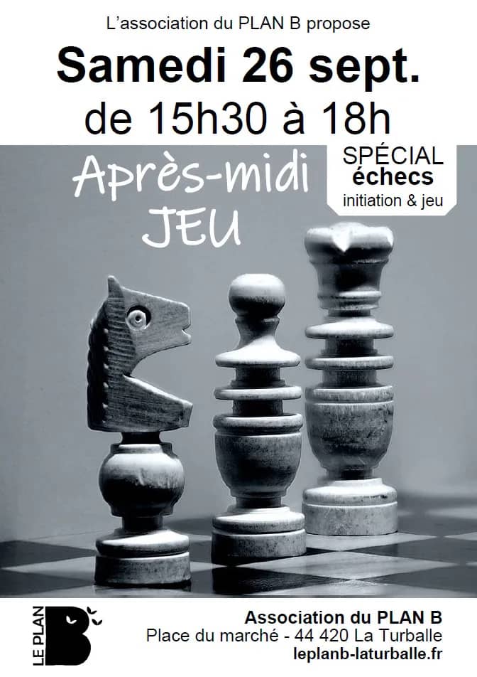 Illustration de l'événement : Après-midi : jeu d'échecs