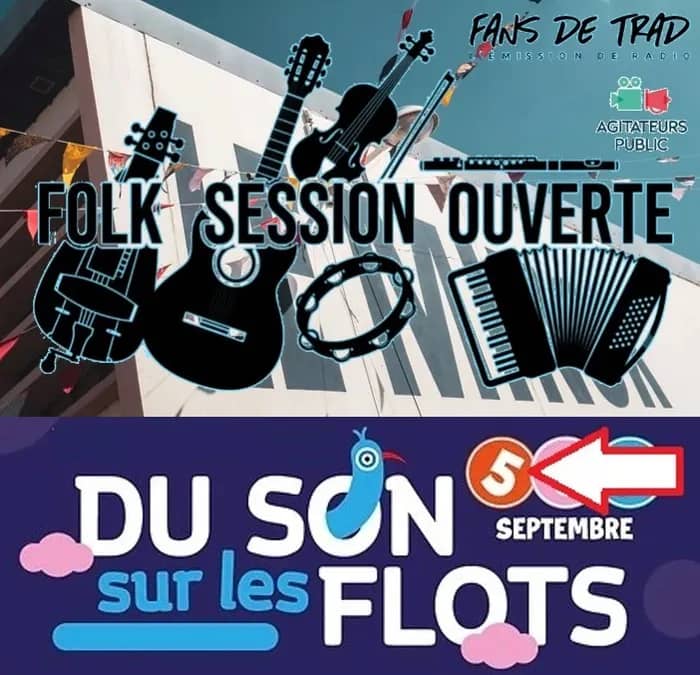 Illustration de l'événement : Folk Session Ouverte durant le festival Du Son Sur Les Flots