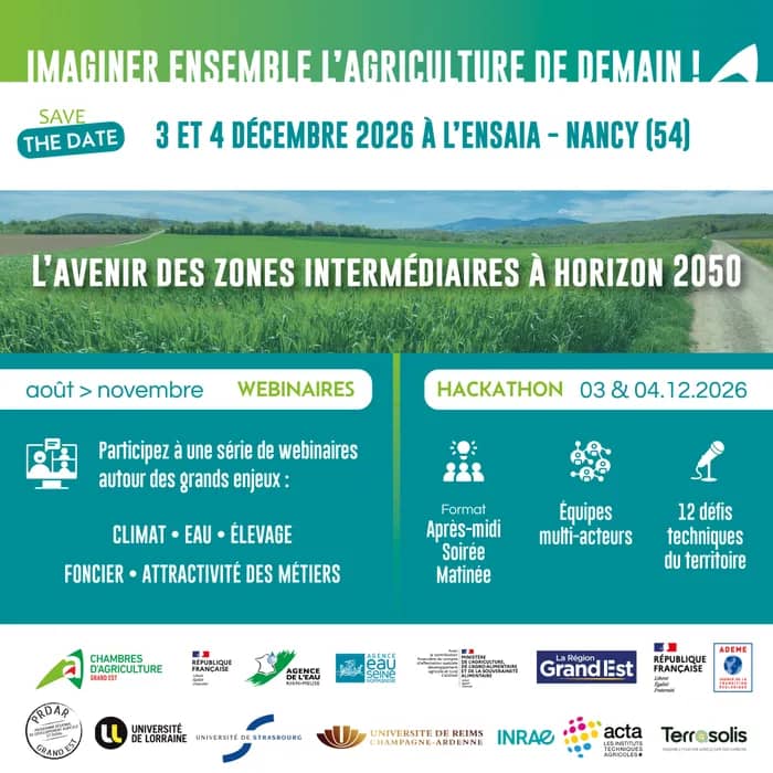 Illustration de l'événement : Assises de la RDI agricole 2026 : imaginons ensemble l’agriculture des zones intermédiaires à l’horizon 2050