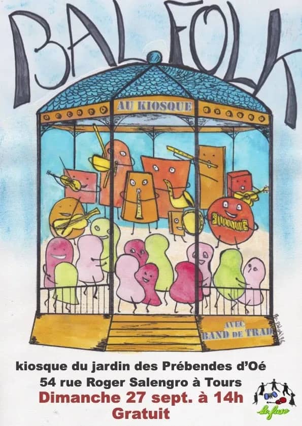 Illustration de l'événement : Bal trad au kiosque Tours