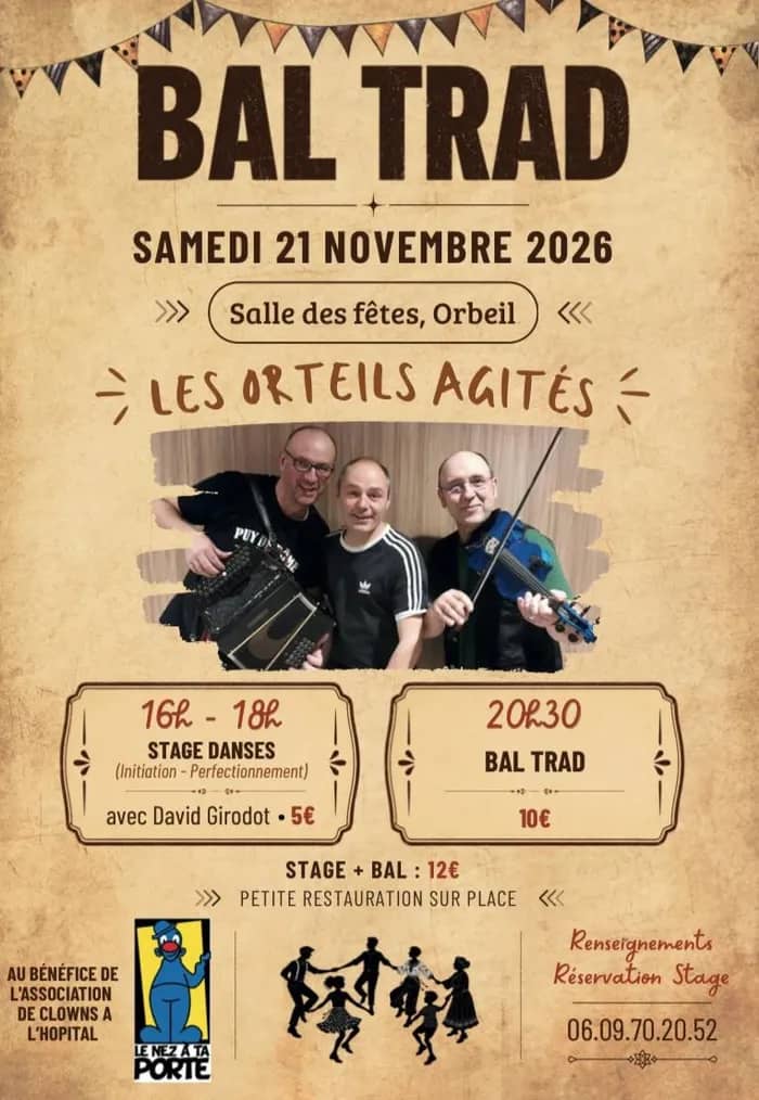 Illustration de l'événement : Bal trad et stage de danse