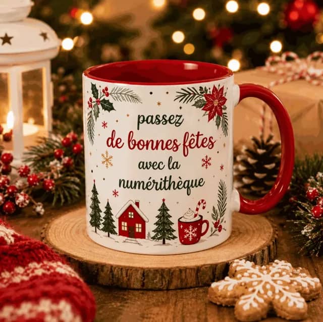 Illustration de l'événement : Goûters numériques : créez une tasse unique pour les fêtes