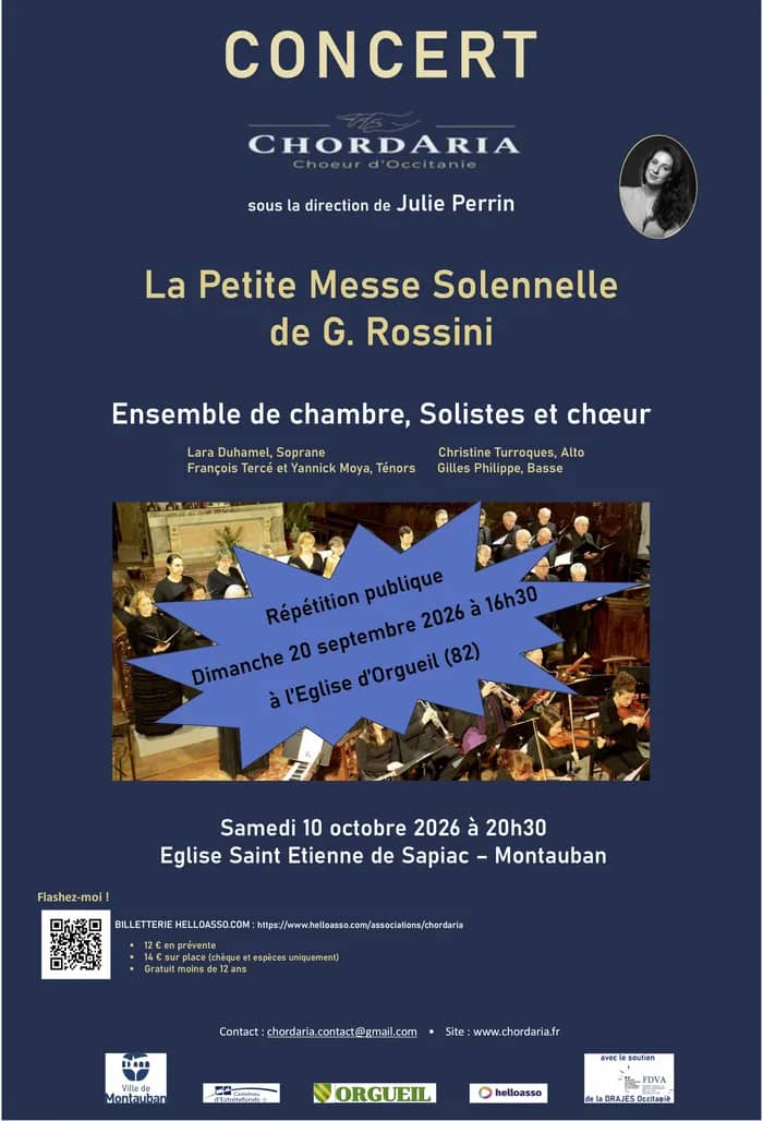 Illustration de l'événement : La Majeur aime : Répétition Publique proposée par l'ensemble ChordAria, à l'Église d'Orgueil