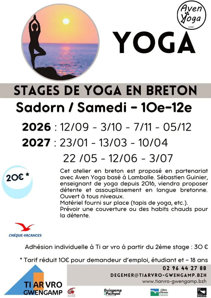 Illustration de l'événement : Stages de yoga en breton
