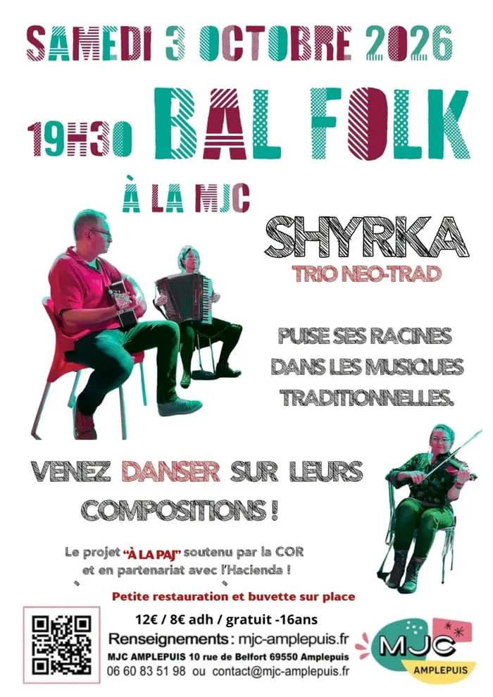 Illustration de l'événement : Bal Folk - Shyrka à la MJC d'Amplepuis
