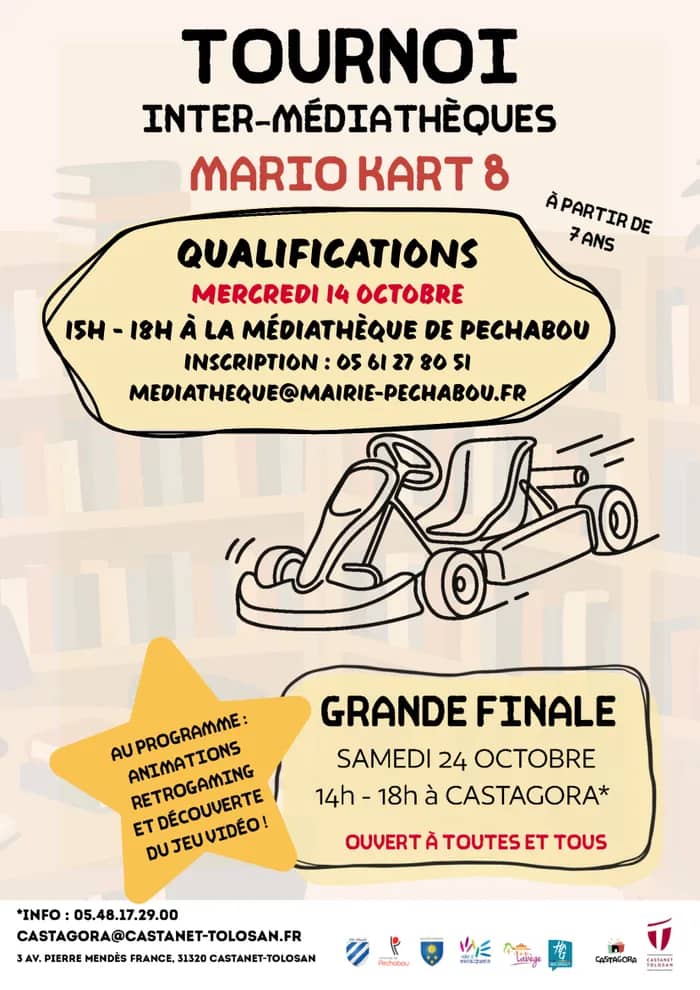 Illustration de l'événement : Tournoi intermédiathèque Mario Kart 8