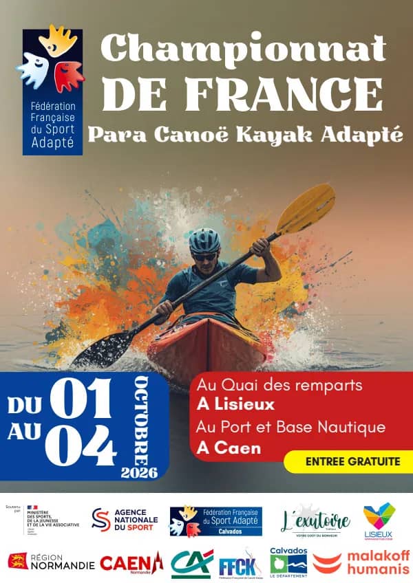 Illustration de l'événement : Championnat de France de para canoë kayak adapté