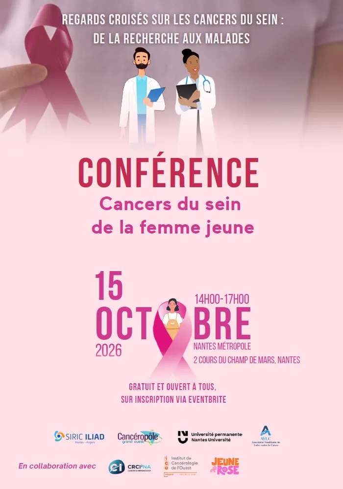 Illustration de l'événement : Conférence "Cancers du sein de la femme jeune"