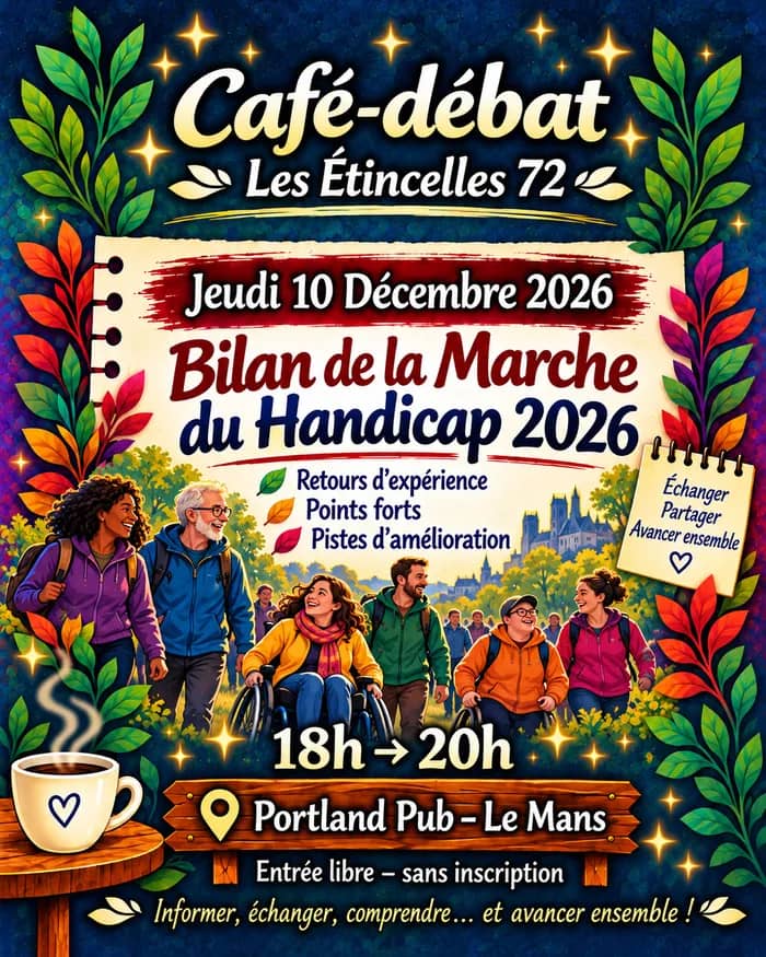 Illustration de l'événement : ☕ Café-débat : Bilan de la Marche du Handicap 2026