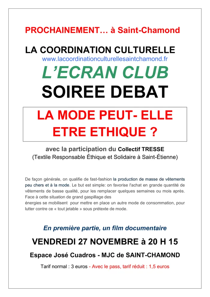 Illustration de l'événement : La mode peut-elle être ethique ?