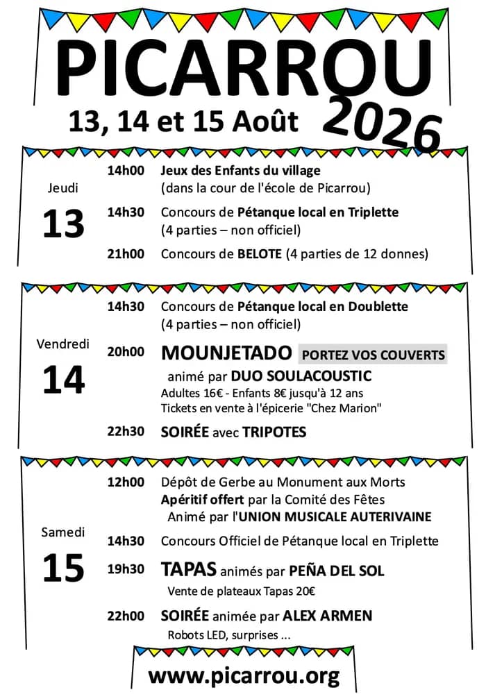Illustration de l'événement : Fête locale de Picarrou