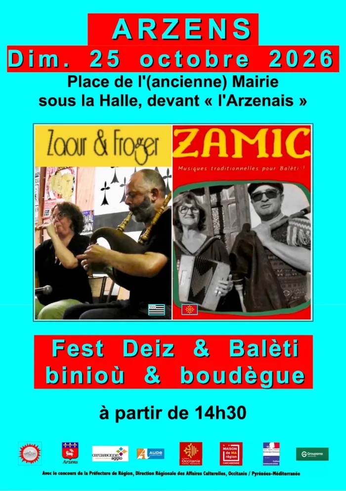 Illustration de l'événement : Fest-deiz & Balèti, binioù & boudègue