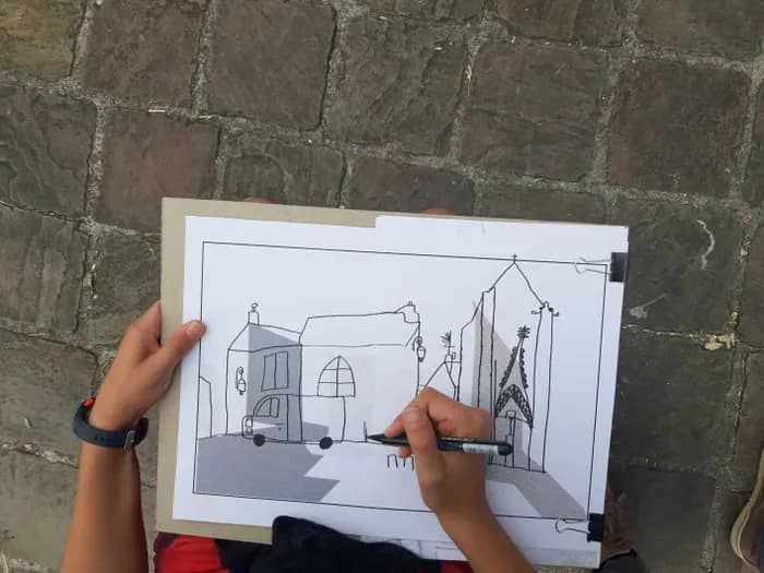 Illustration de l'événement : Atelier « La collégiale à la pointe du crayon »