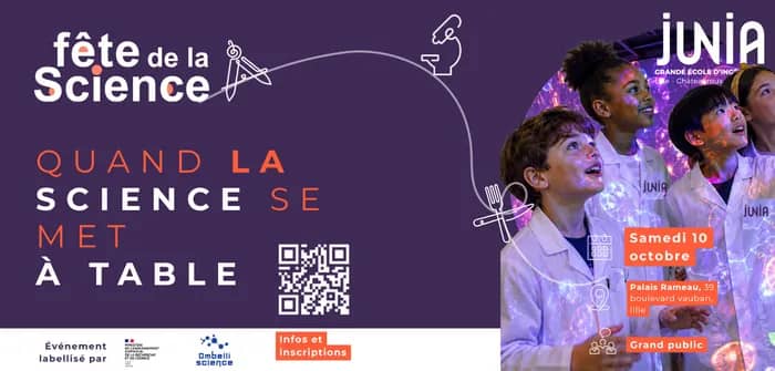 Illustration de l'événement : Fête de la science - Quand la science s'invite à table